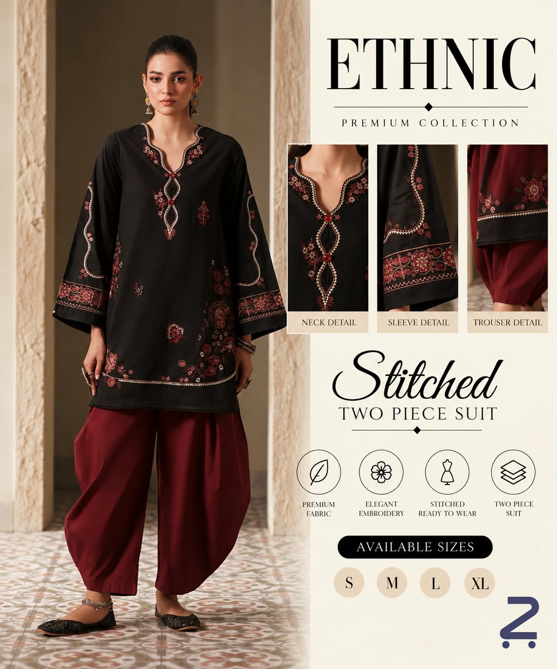Pure Dhanak Heavy Embroidered 2PC Suit – Premium Winter Edit