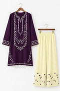 Pure Dhanak Heavy Embroidered 2PC Suit – Premium Winter Edit