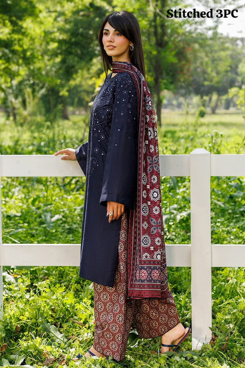 Premium Dhanak Heavy Sequence Embroidered 3PC Suit – Winter Edit